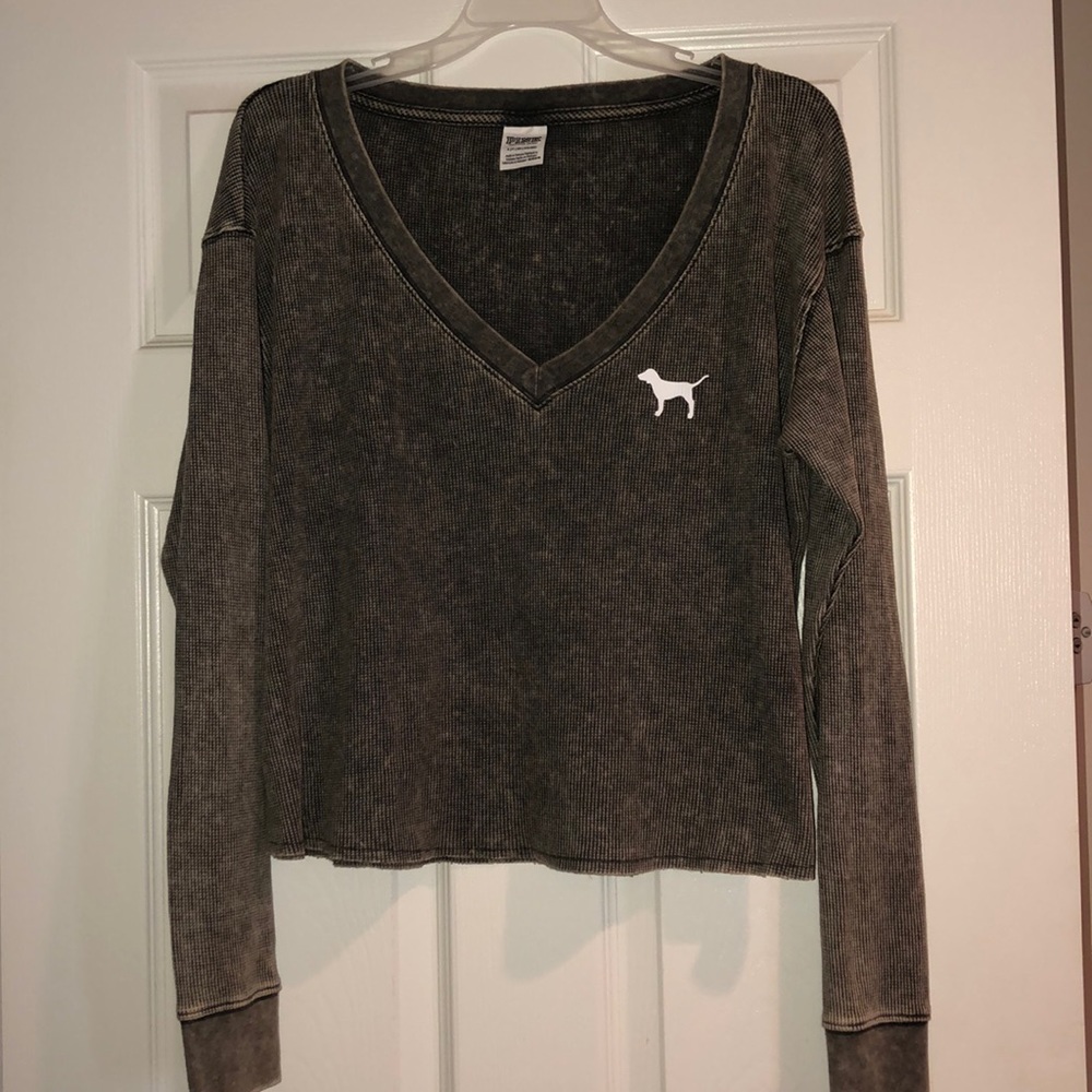 Pink cropped sweatshirt